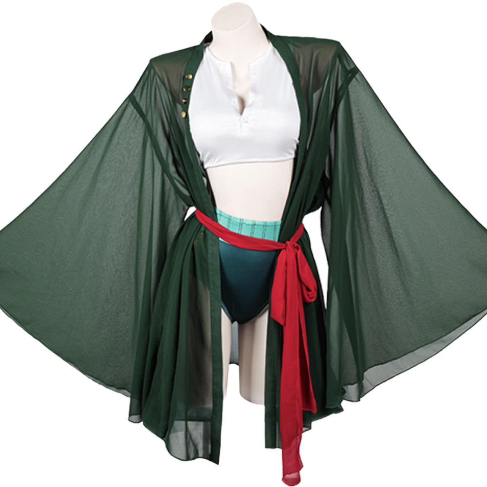 Anime Zoro Cosplay Female - Костюм для косплея Пиратки Ророноа Зоро:
