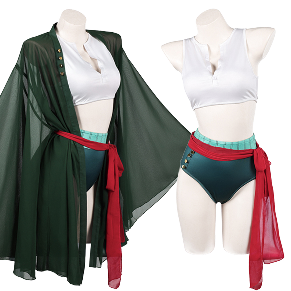 Anime Zoro Cosplay Female - Костюм для косплея «Пиратка Ророноа Зоро»: