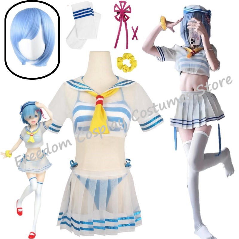 Re Zero Rem Wig - Rem Ram Anime Re: Жизнь в