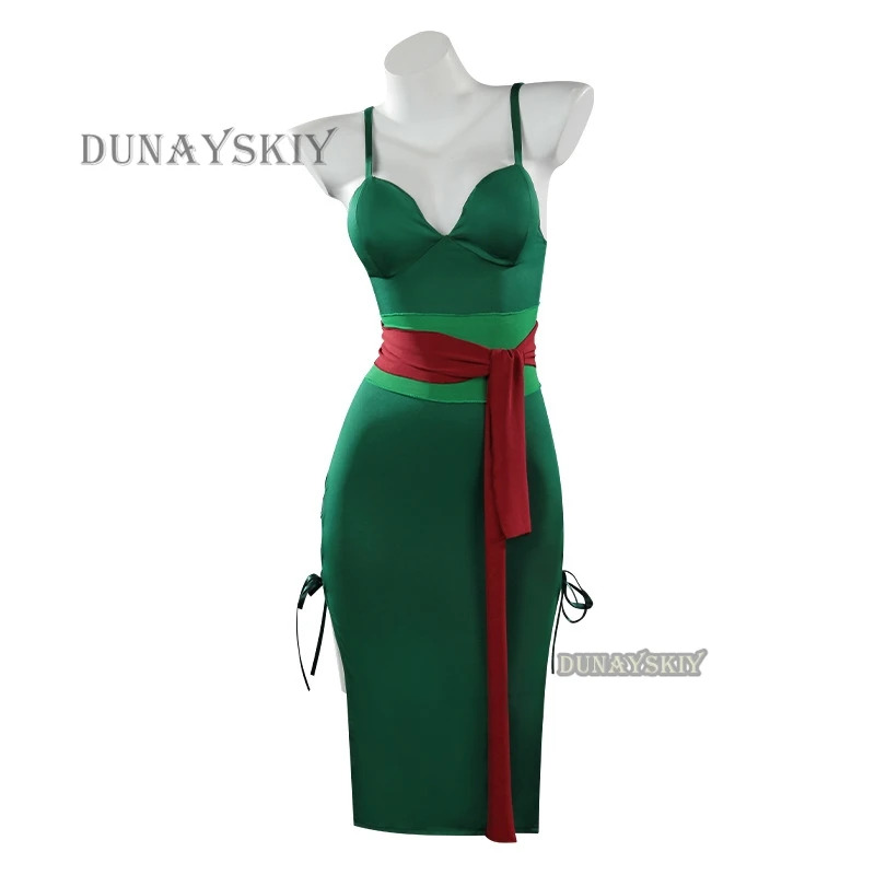 Anime Zoro Cosplay Female - Аниме Ророноа Зоро Косплей Костюм Вано