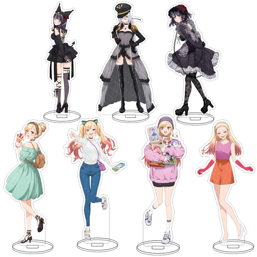 Anime Cosplay Dress - Акриловая подставка 16 см с аниме-персонажами