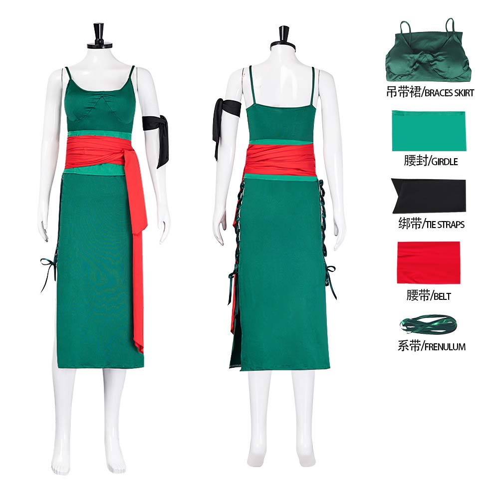 Anime Zoro Cosplay Female - Взрослый женский аниме Ророноа Зоро косплей