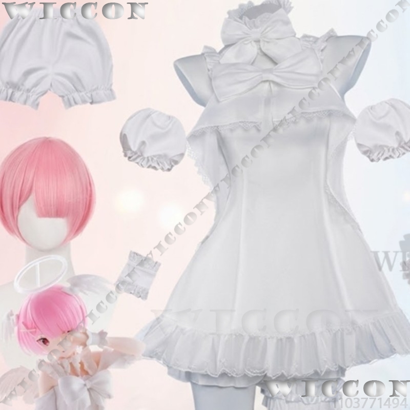 Re Zero Rem Wig - Пижамное платье Ram Rem Sweet Angel