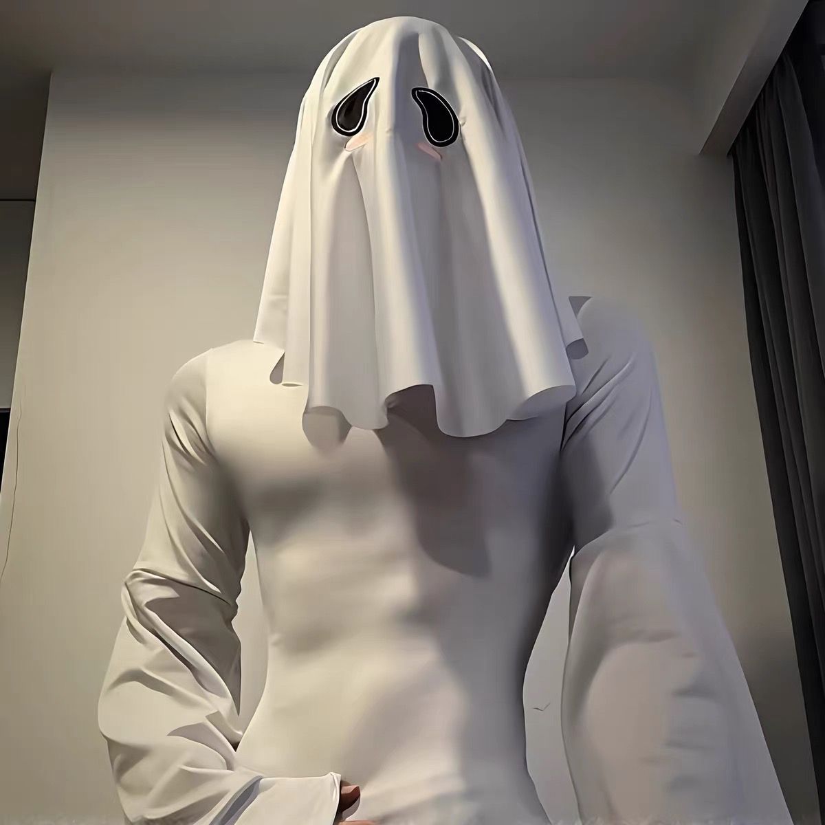 Anime Cosplay With Mask - Хэллоуинский костюм русалки с облегающим силуэтом