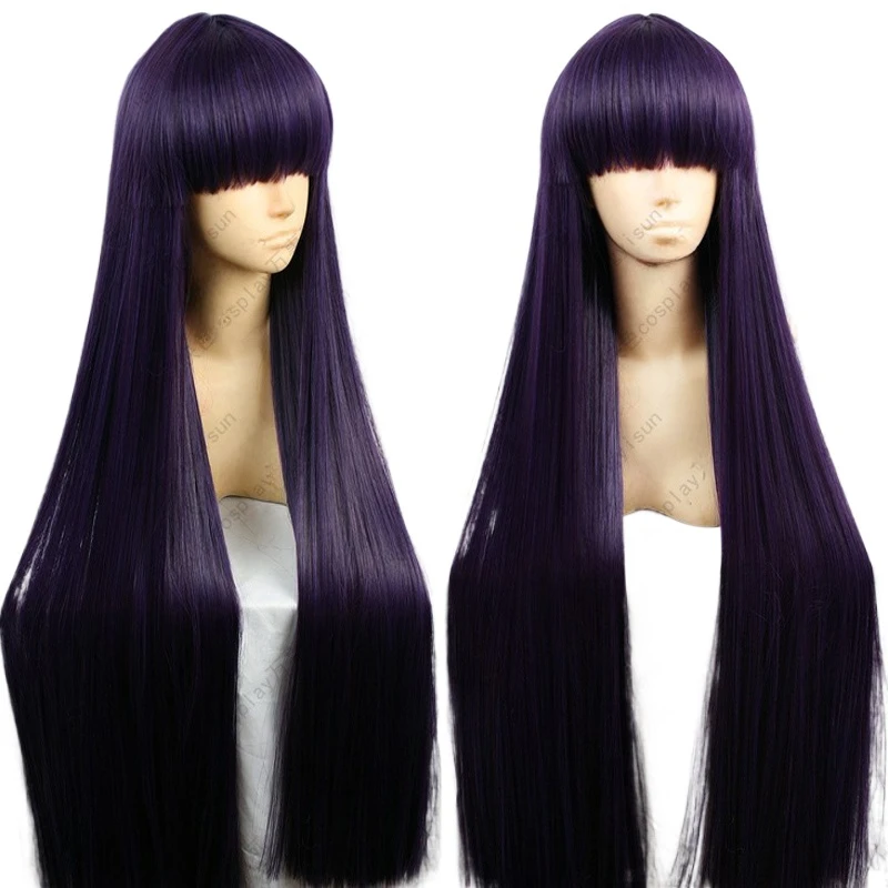 Anime Cosplay Long Black Hair - Термостойкий синтетический парик для косплея Сейлор