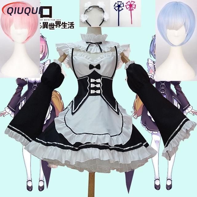 Парики для косплея в стиле ани – обзор и цена Re Zero Rem Wig