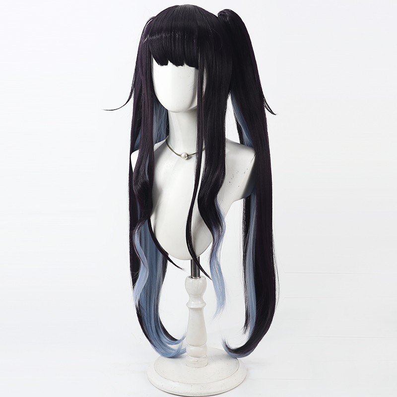Aikiyo Fuuka Косплей Парик Син – обзор и цена Anime Cosplay Long Black Hair