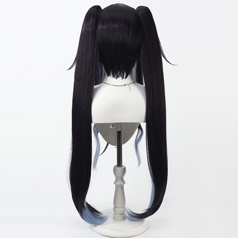 Aikiyo Fuuka Косплей Парик Син – обзор и цена Anime Cosplay Long Black Hair