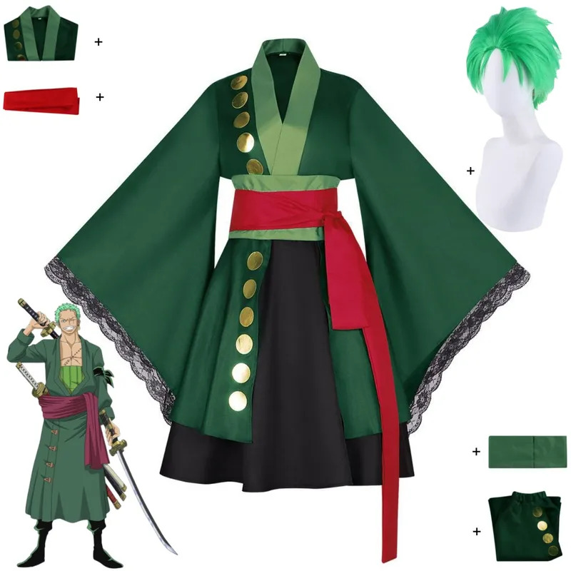 2025 aaa аниме Ророноа Зоро ко – обзор и цена Anime Zoro Cosplay Female