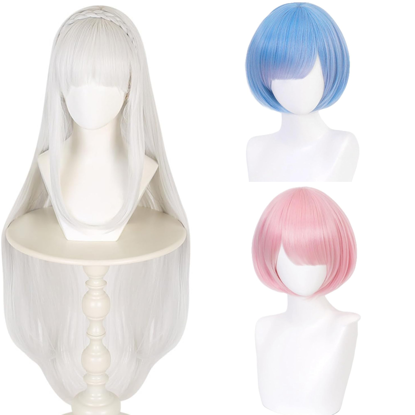 Аниме-парик для косплея Emilia – обзор и цена Re Zero Rem Wig